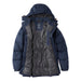 llbean mens mountain classic down parka in nautical blue front flat view