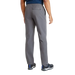 Person wearing gray pants on a white background