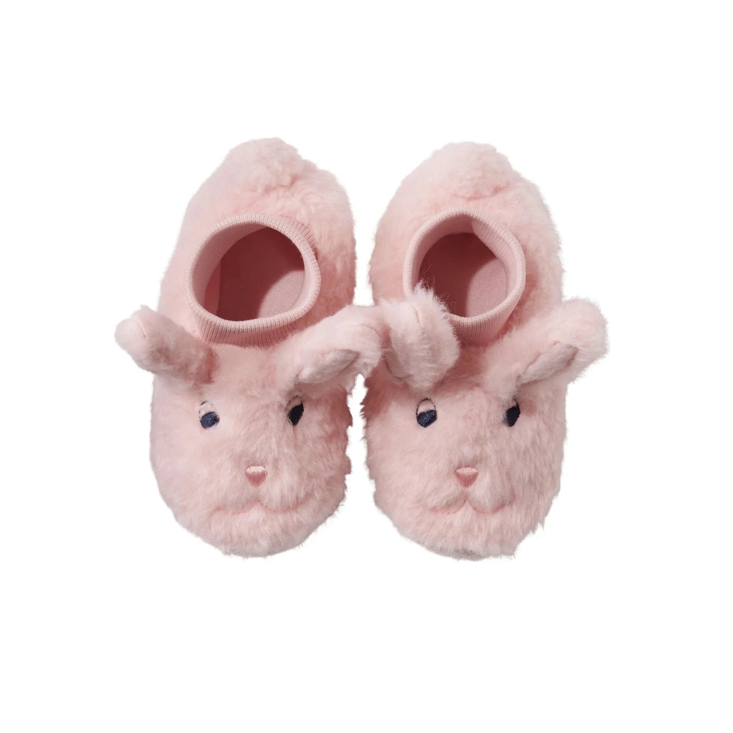 L.L. Bean Toddler Animal Paws Slippers, Bunny, top view 