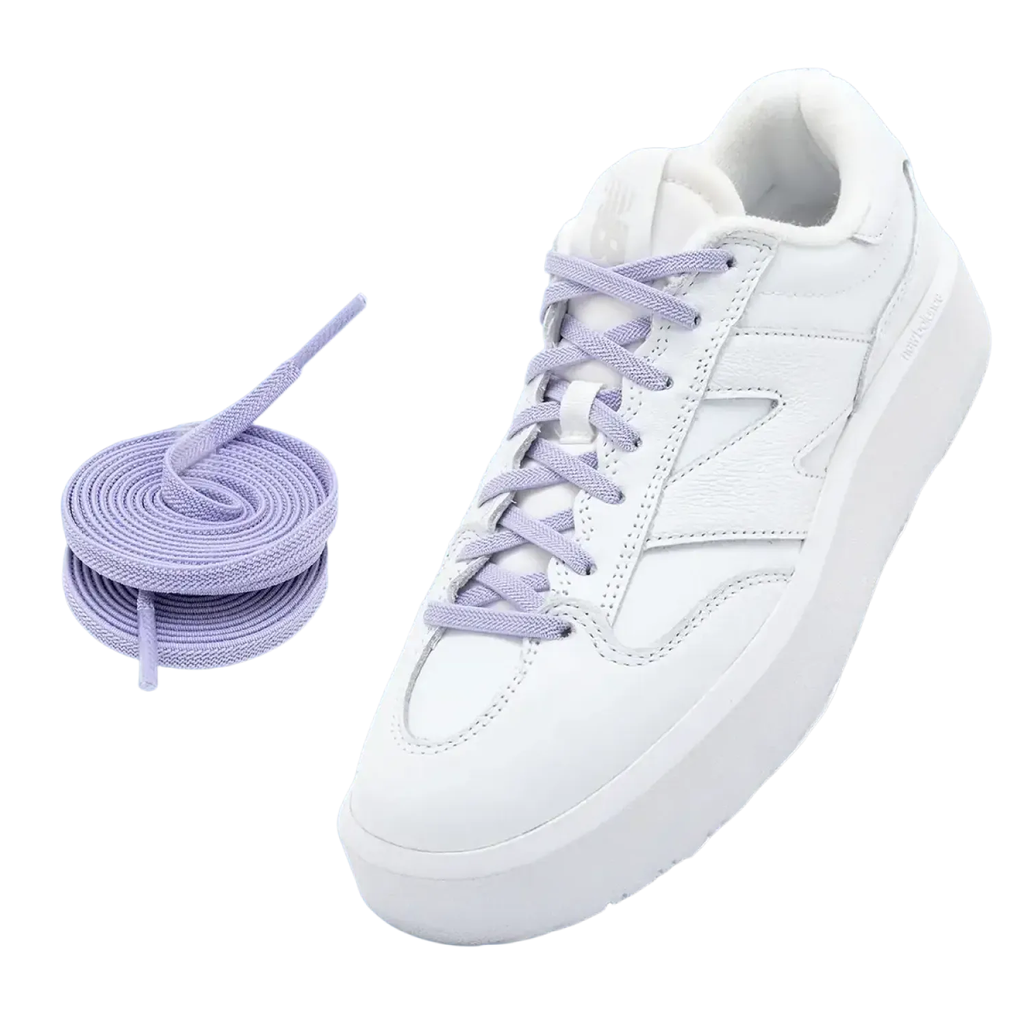Lock Laces Flat No-Tie-Shoelaces in lavender