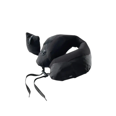 Matador Blackout Travel Pillow in Black, view of pillow and case