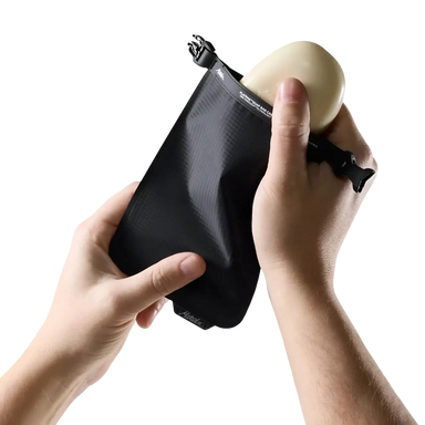 Matador FlatPak™ Travel Soap Bar Case in black, open view