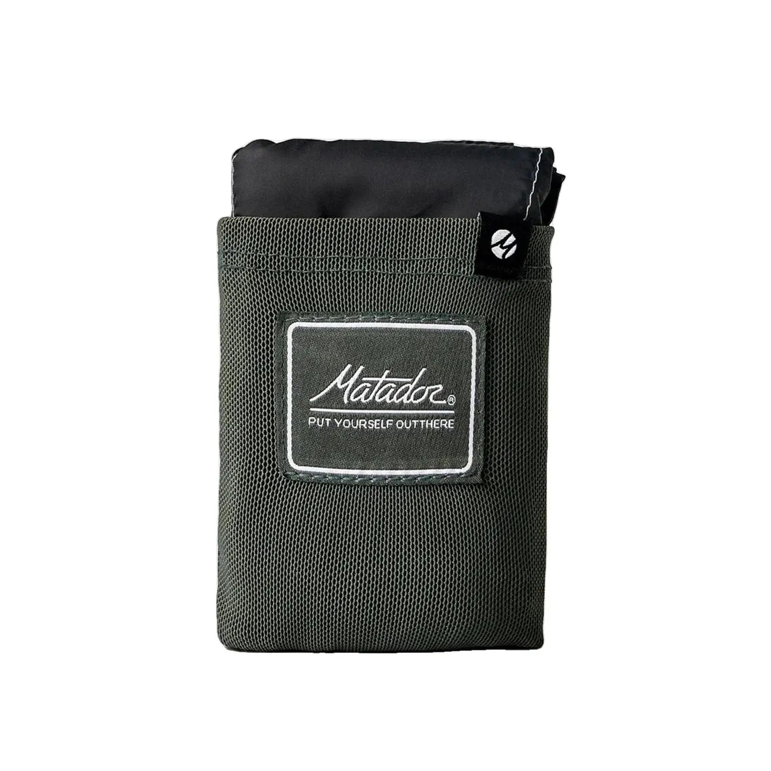 Matador Pocket Blanket™, Green, front packed view 