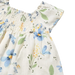 Mayoral Baby Printed Dress in sky, front detail view