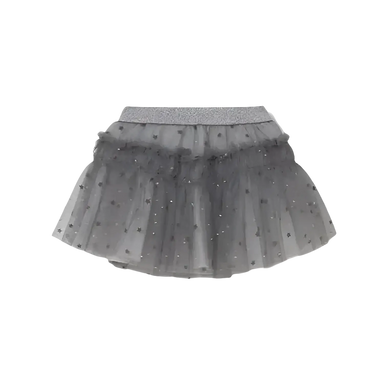 Mayoral Baby Tulle Skirt in lead, flat front view