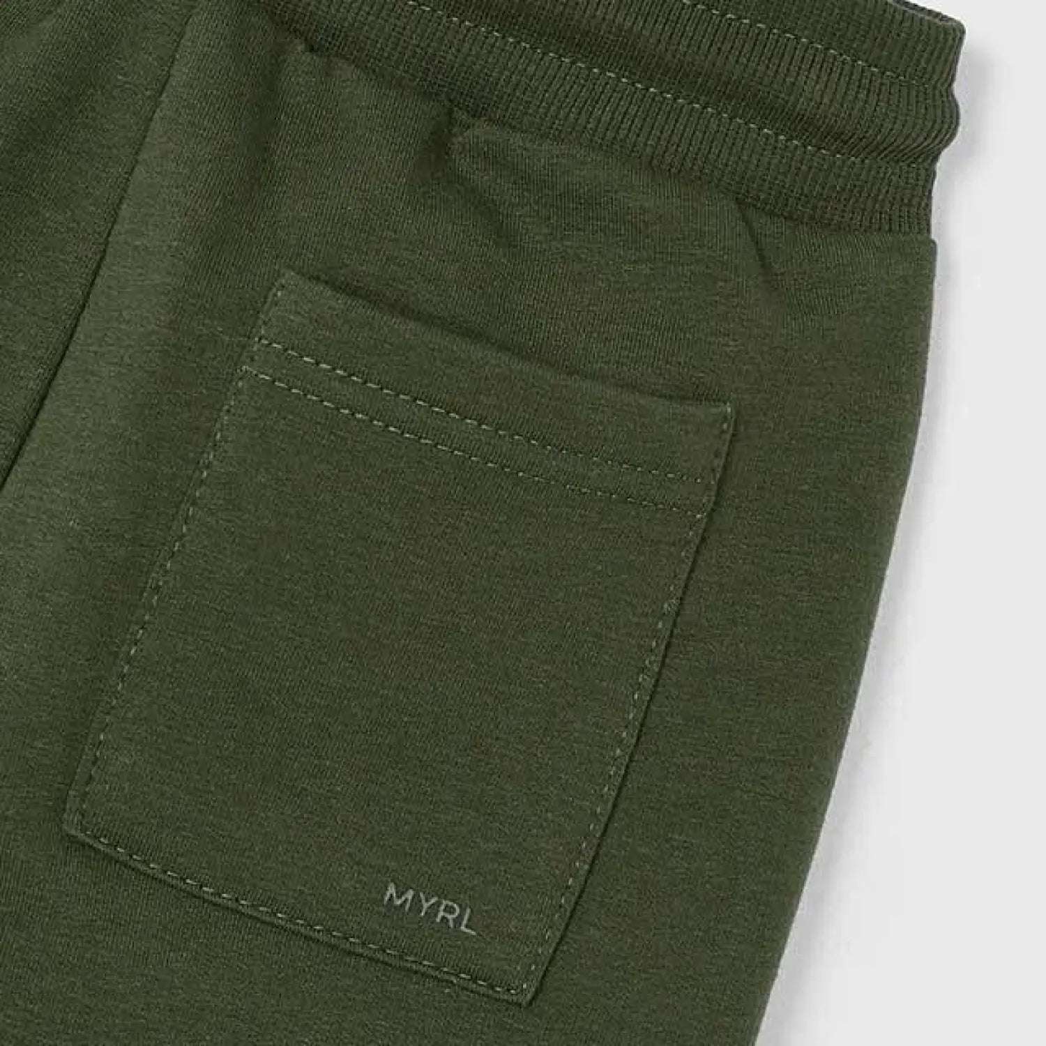 Mayoral Boy's Fleece Trousers Moss Pocket Detail