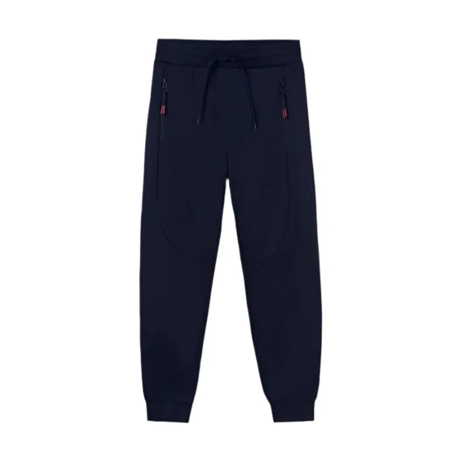 Mayoral Boy's Plush Zipper Pant Navy Flat Front