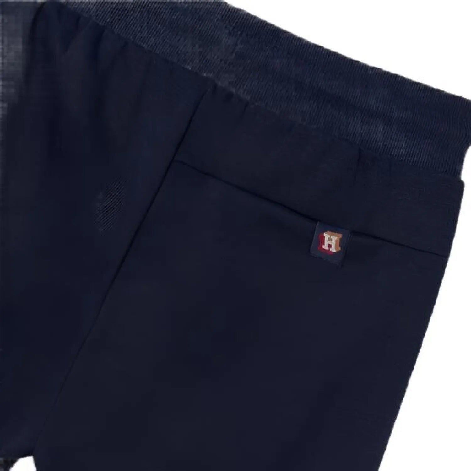 Mayoral Boy's Plush Zipper Pant Navy Back Pocket Detail