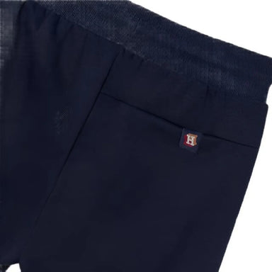 Mayoral Boy's Plush Zipper Pant Navy Back Pocket Detail