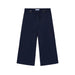 Mayoral Girl's Buckle Flared Pants in navy, flat front