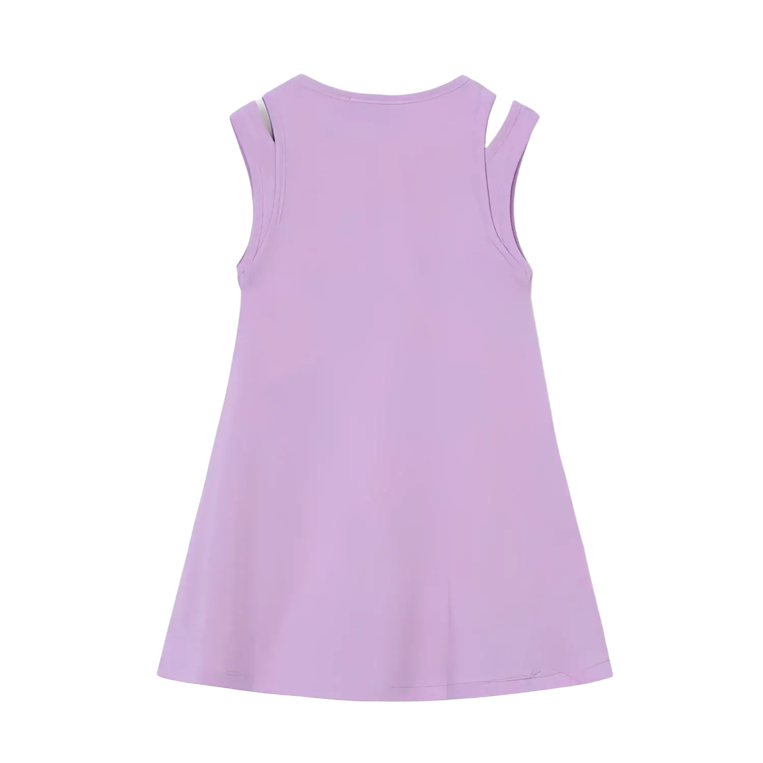 Mayoral Girl's Cut Out Dress in lilac, back view