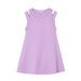 Mayoral Girl's Cut Out Dress in lilac, front view