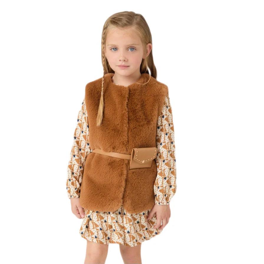 K's Fur Vest With Belt