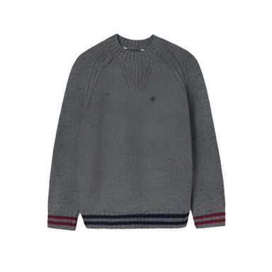 Mayoral K's Speckled Sweater, Grey, front view flat 