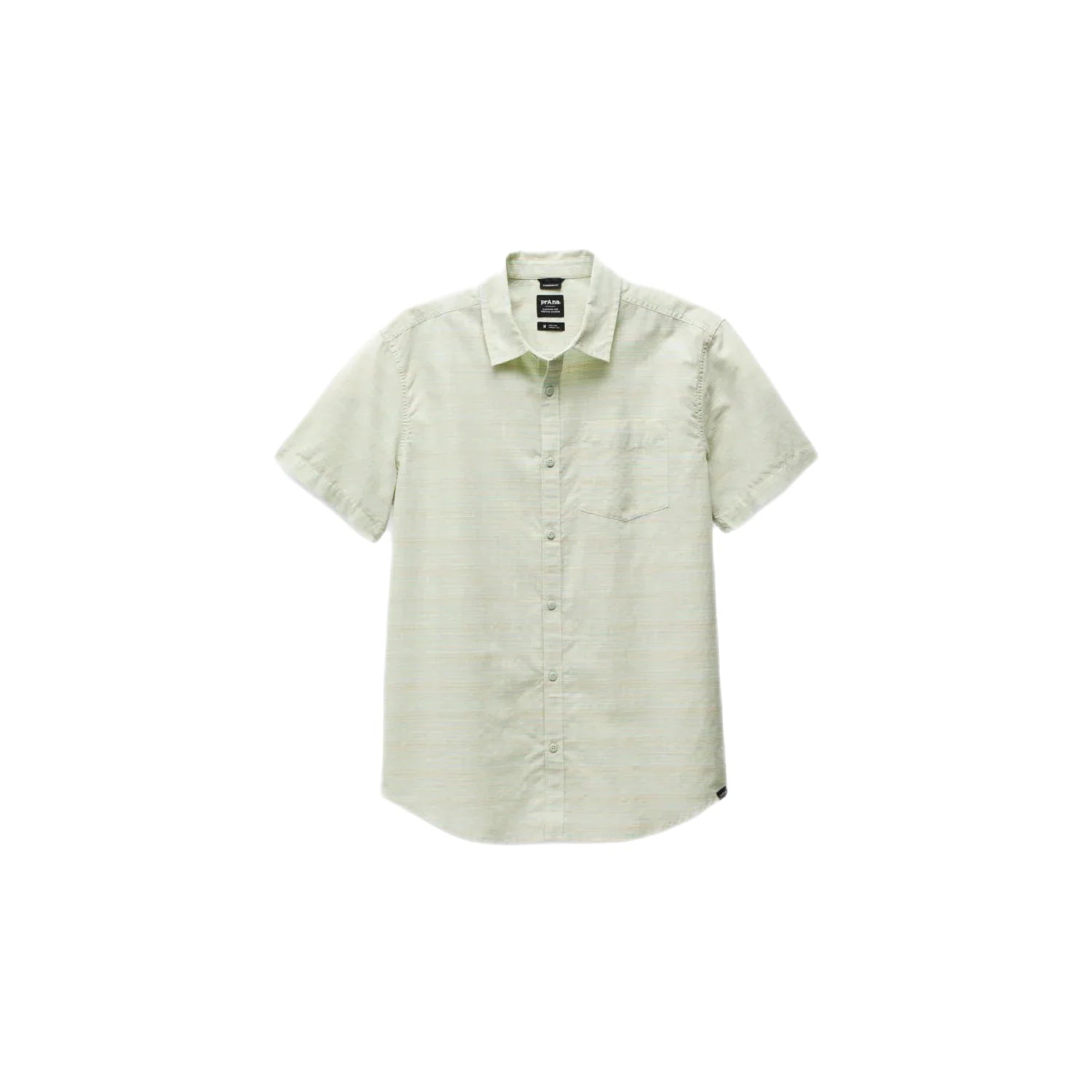 Prana Men's Groveland Shirt Pale Aloe Flat Front