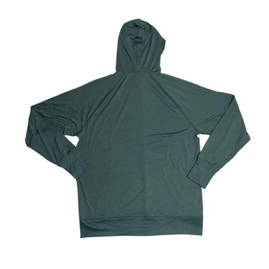 bearcub outfitters mens performance tech hoodie in north atlantic back flat view