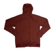 bearcub outfitters mens performance tech hoodie in russet brown back flat view