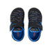 Merrell Kid's Bare Steps® H2O Water Shoe in black & royal, top view
