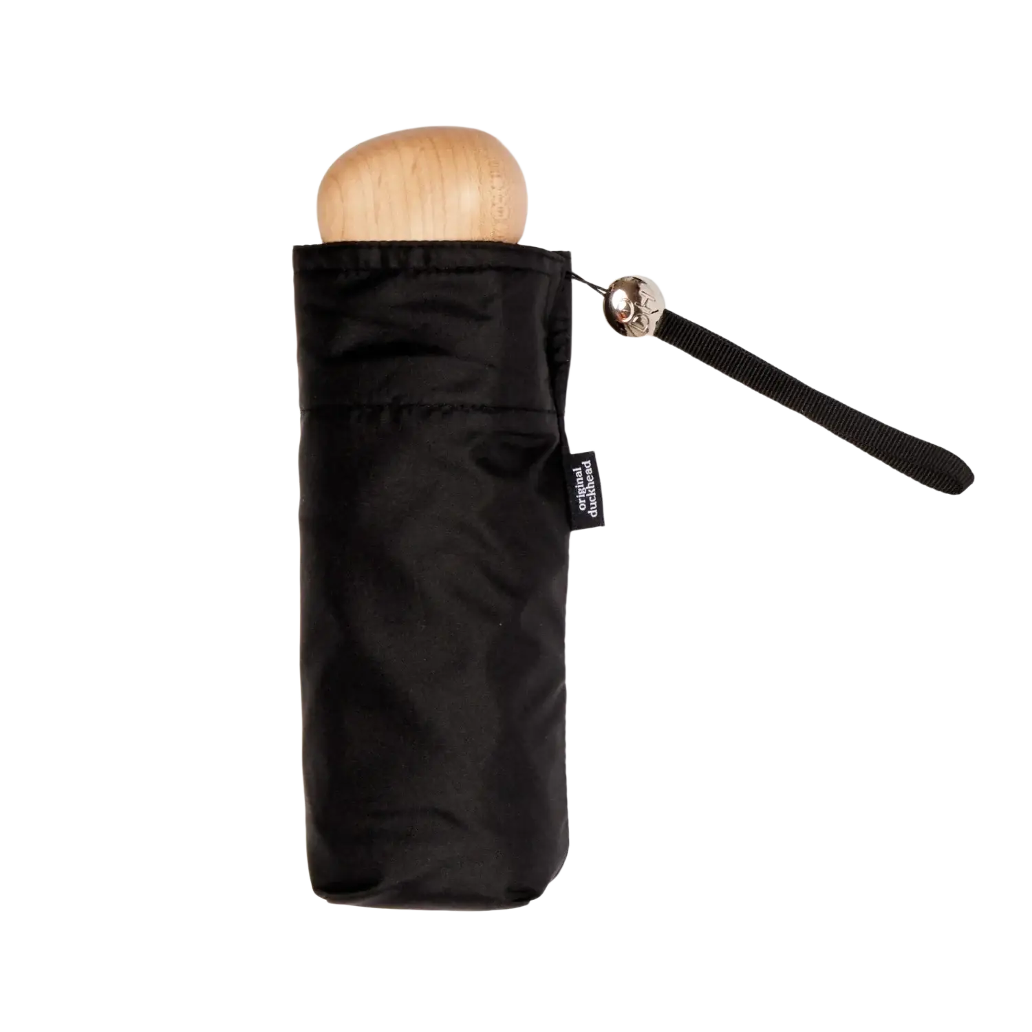 Original Duckhead Ultra Compact Mini Umbrella in black, packed view