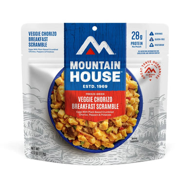 Mountain House Freeze Dried Veggie Chorizo Breakfast Scramble Pouch, front view