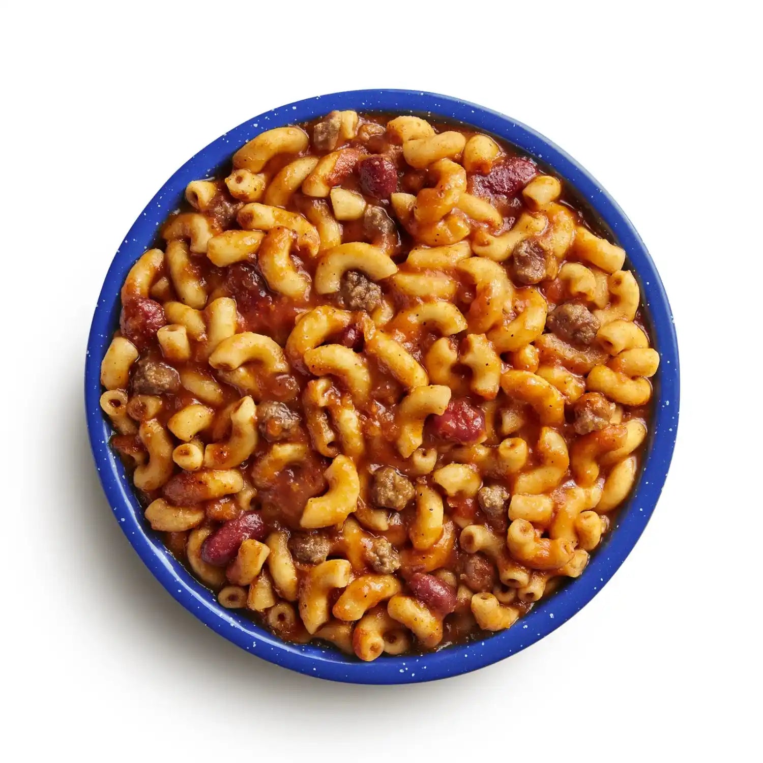 Mountain House Chili Mac with Beef, bowl of Chili Mac prepared 