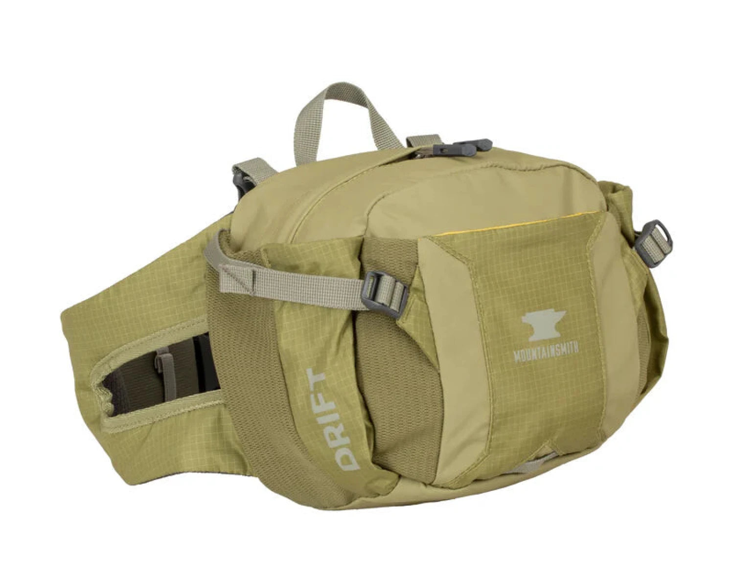 Mountainsmith 2023 Drift Lumbar Pack shown in the Olive Green  color option