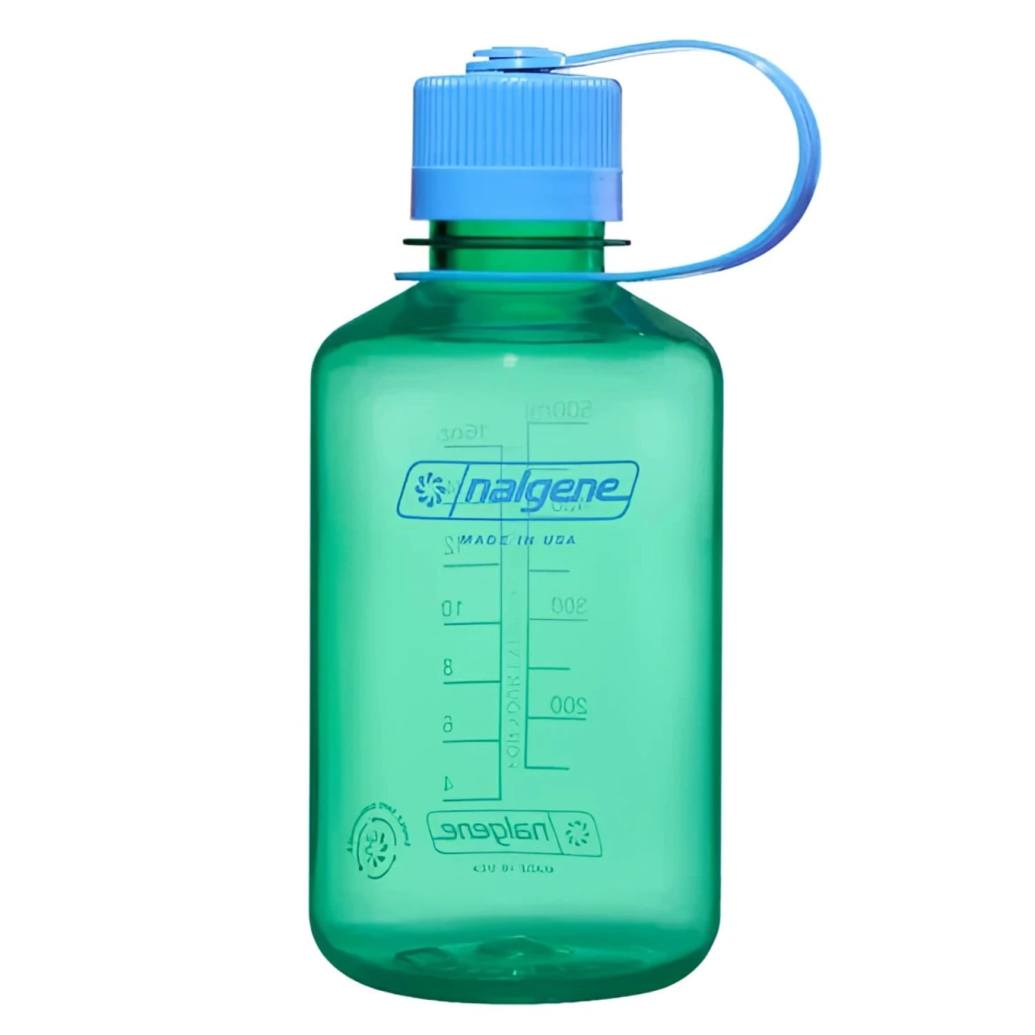 Nalgene Narrow Mouth Sustain Water Bottle 16oz, Pastel Green, front view