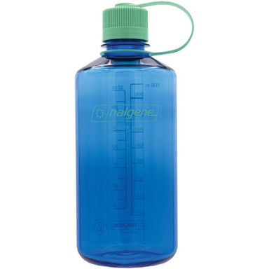 Nalgene 32oz Narrow Mouth Sustain Water Bottle shown in the Cornflower Blue color option.