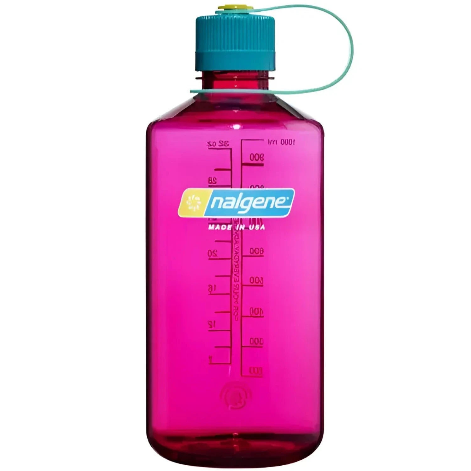 Nalgene 32oz Narrow Mouth Sustain Water Bottle in eggplant, front view