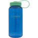 Nalgene 16oz Wide Mouth Sustain Water Bottle shown in the Cornflower Blue color.