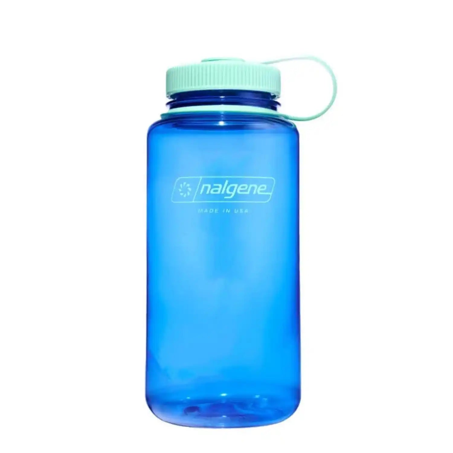 Nalgene Wide Mouth Sustain Water Bottle 32oz, Cornflower Bllue, front view 