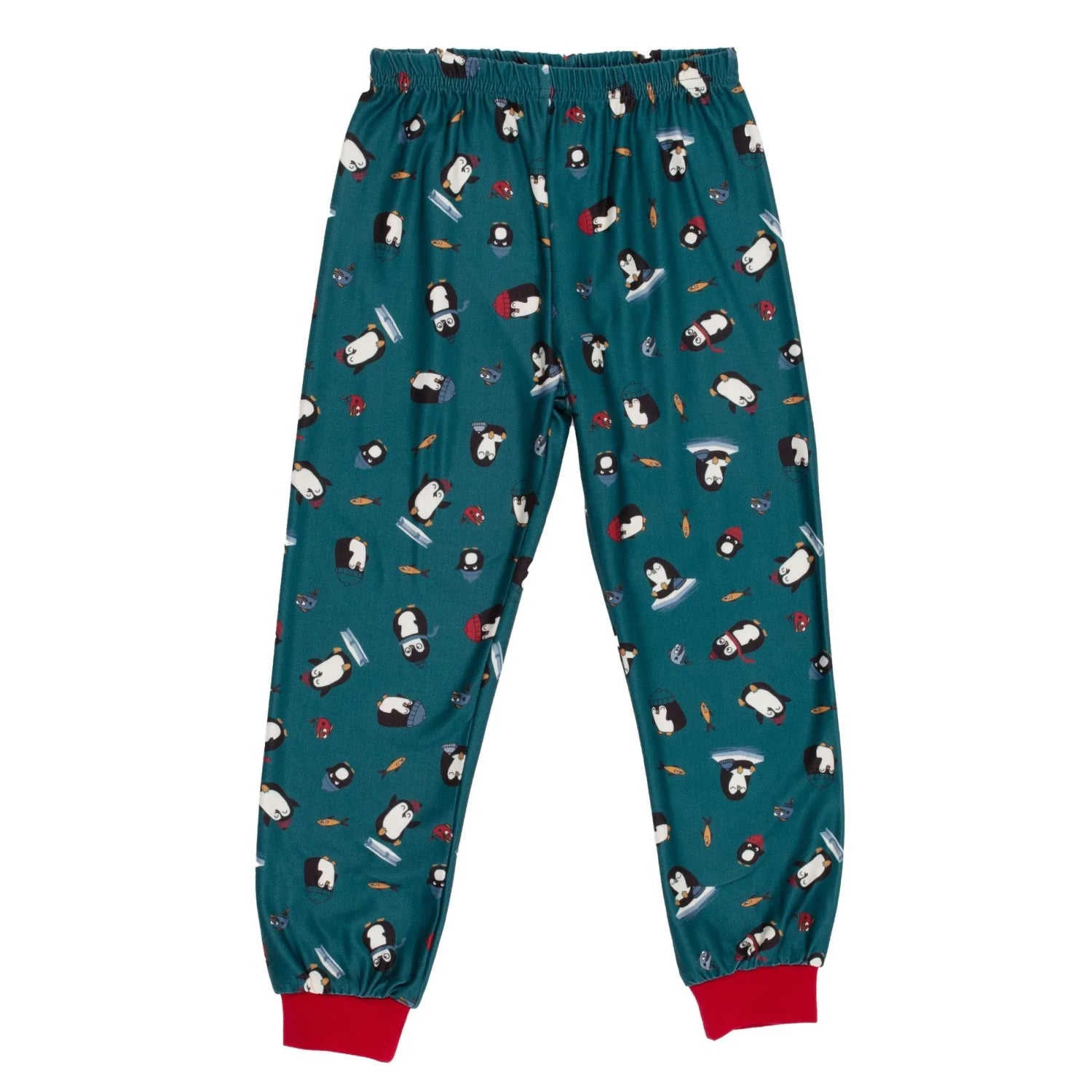 nano kids holiday pajamas set bottoms front flat view