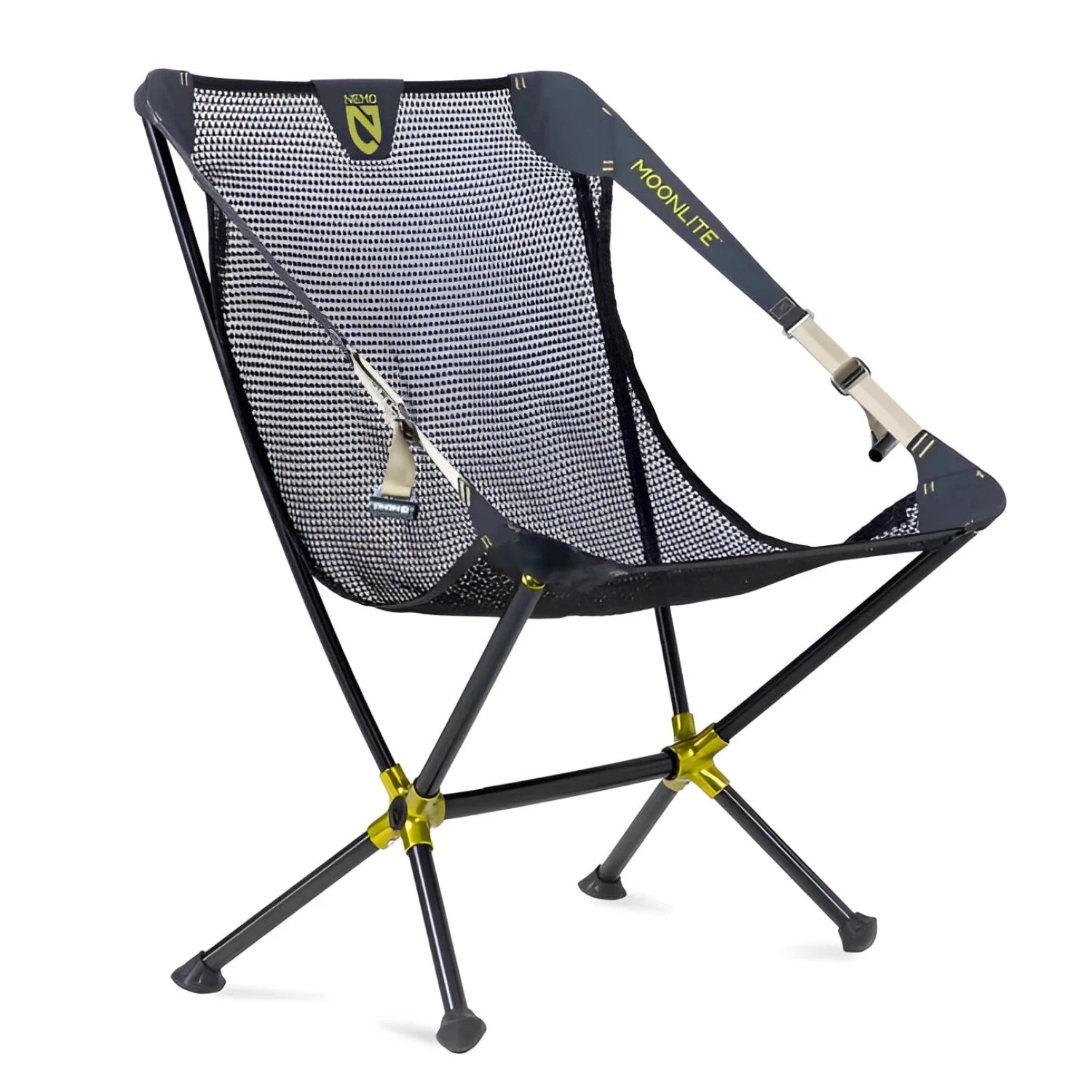NEMO Moonlite™ Reclining Camp Chair in black pearl, front view