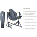NEMO Stargaze™ EVO-X Folding Reclining Camp Chair in ombre blue, details view