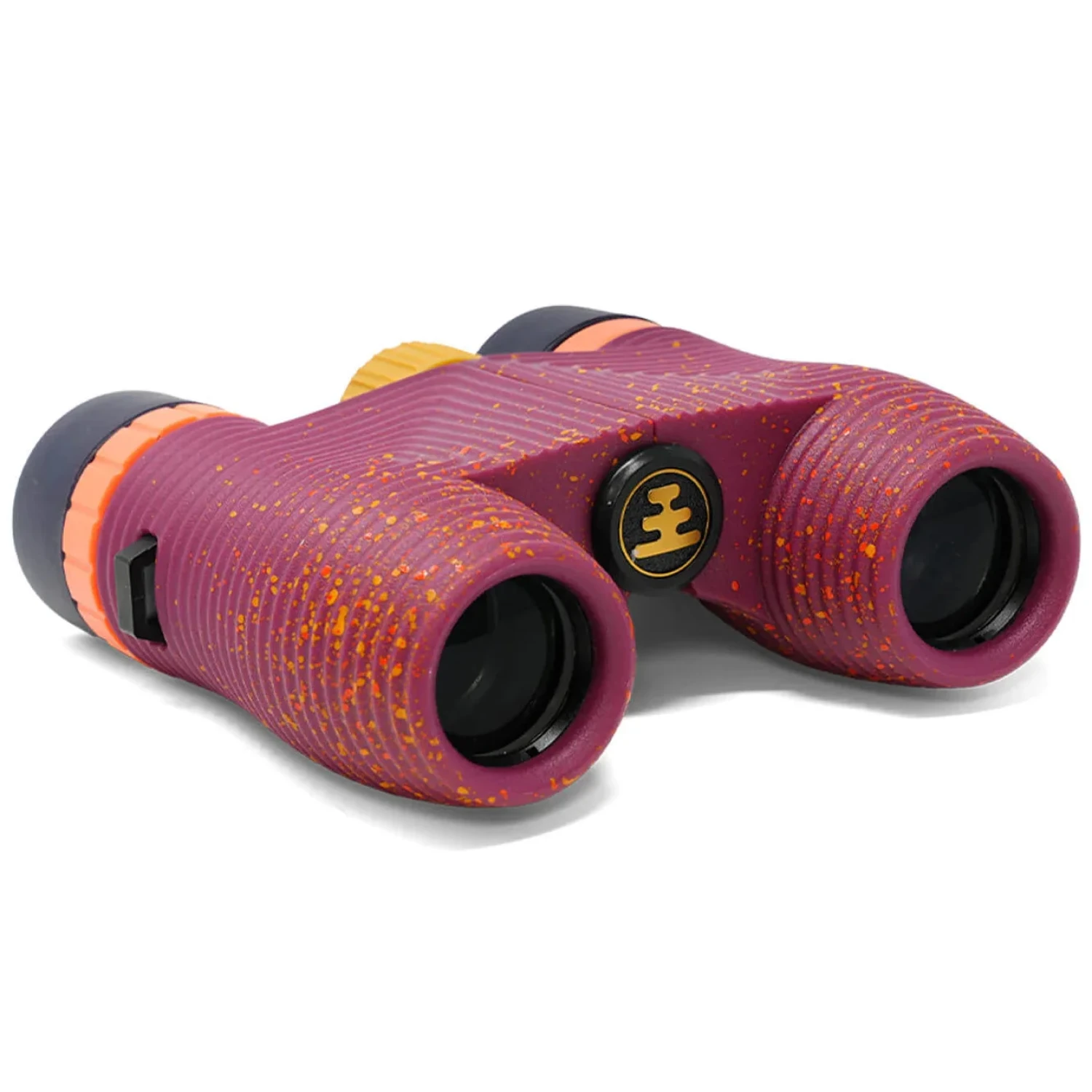 NOCS Standard Issue 8x25 Waterproof Binoculars in golden hour pink limited edition, front view