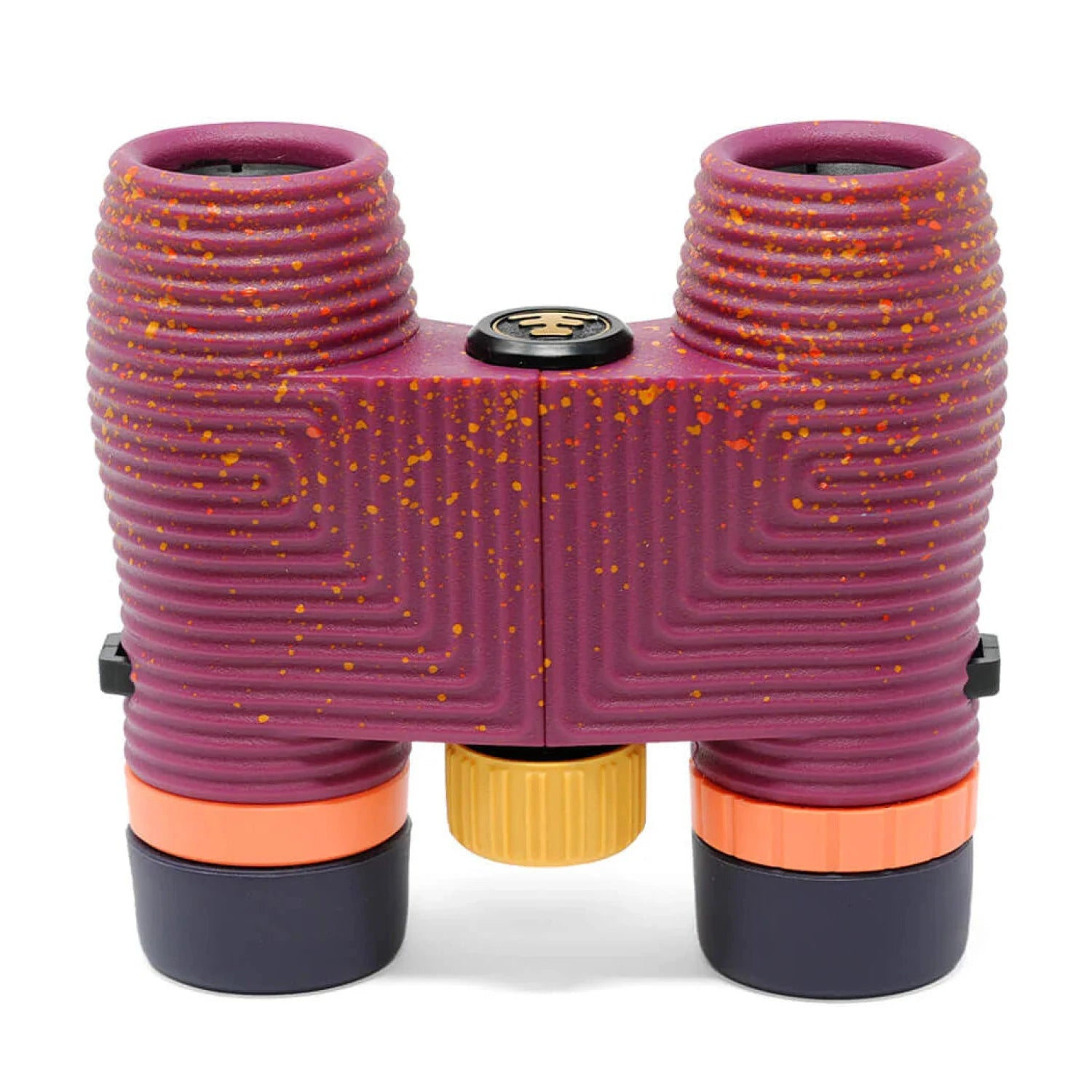 NOCS Standard Issue 8x25 Waterproof Binoculars in golden hour pink limited edition, top view
