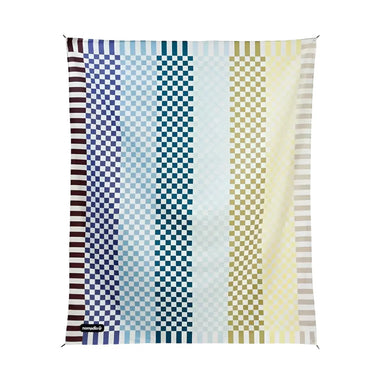 Nomadix Festival Blanket in checked out multi, flat front