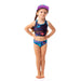 Noruk K's Two-Piece Swimsuit, Black, front view on model 