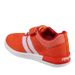 Oomphies Baby Wynn Hook & Loop Sneaker in orange/red, back view