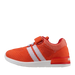 Oomphies Baby Wynn Hook & Loop Sneaker in orange/red, inside view