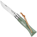 Opinel No.06 Stainless Steel Folding Knife with Lanyard Sage