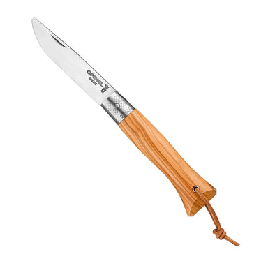 Opinel Néo6 Everyday Carry Folding Knife in olive wood, open
