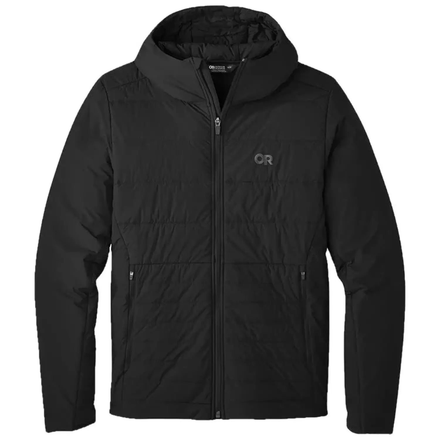 Outdoor Research M's Shadow Insulated Hoodie, Black, front view 