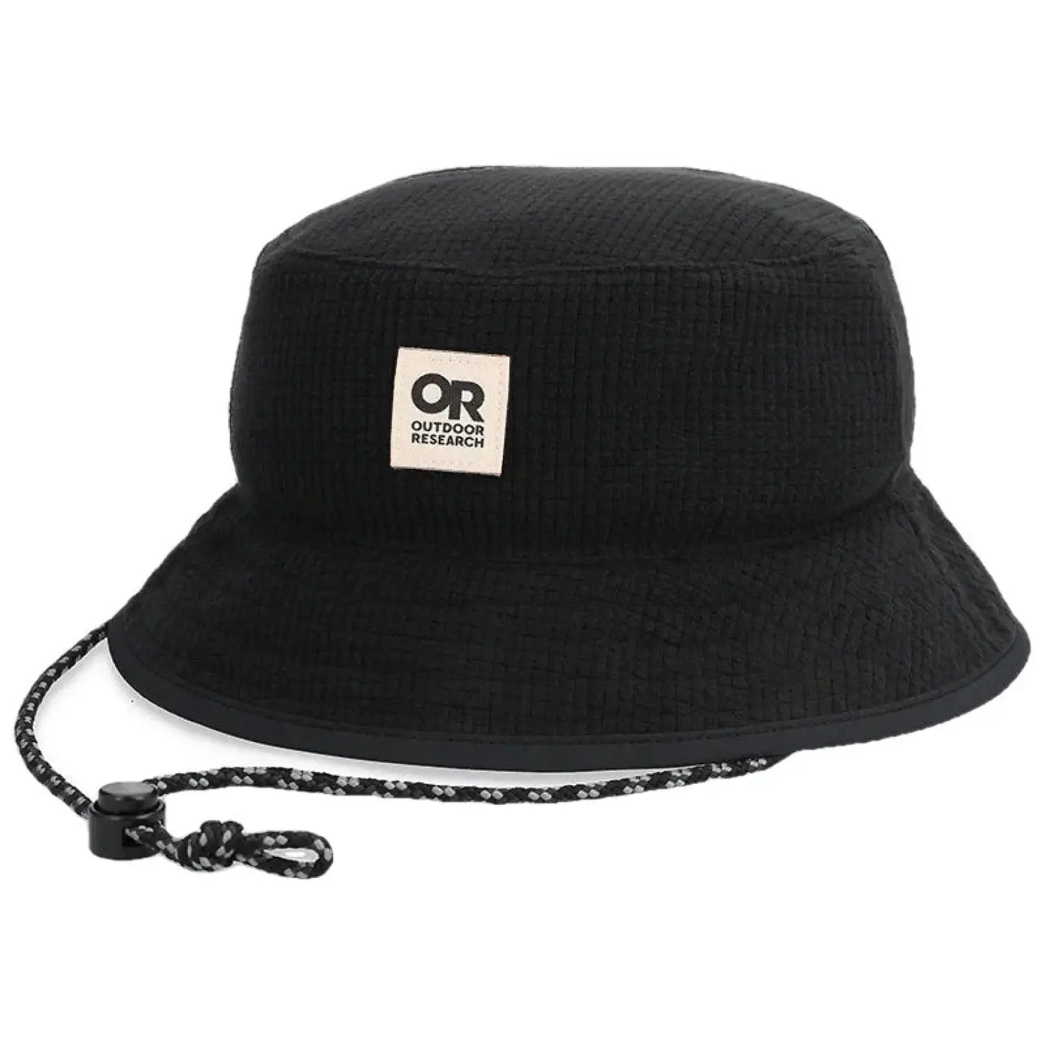 Outdoor Research Trail Mix Bucket Hat, Black, front view 