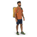 Osprey Daylite™ Duffel 45 in Yellow Tunnel Vision, front view of bag on model 