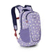 Osprey's Daylite Jr. Backack for Kids in daisy print and euphoria purple front side view