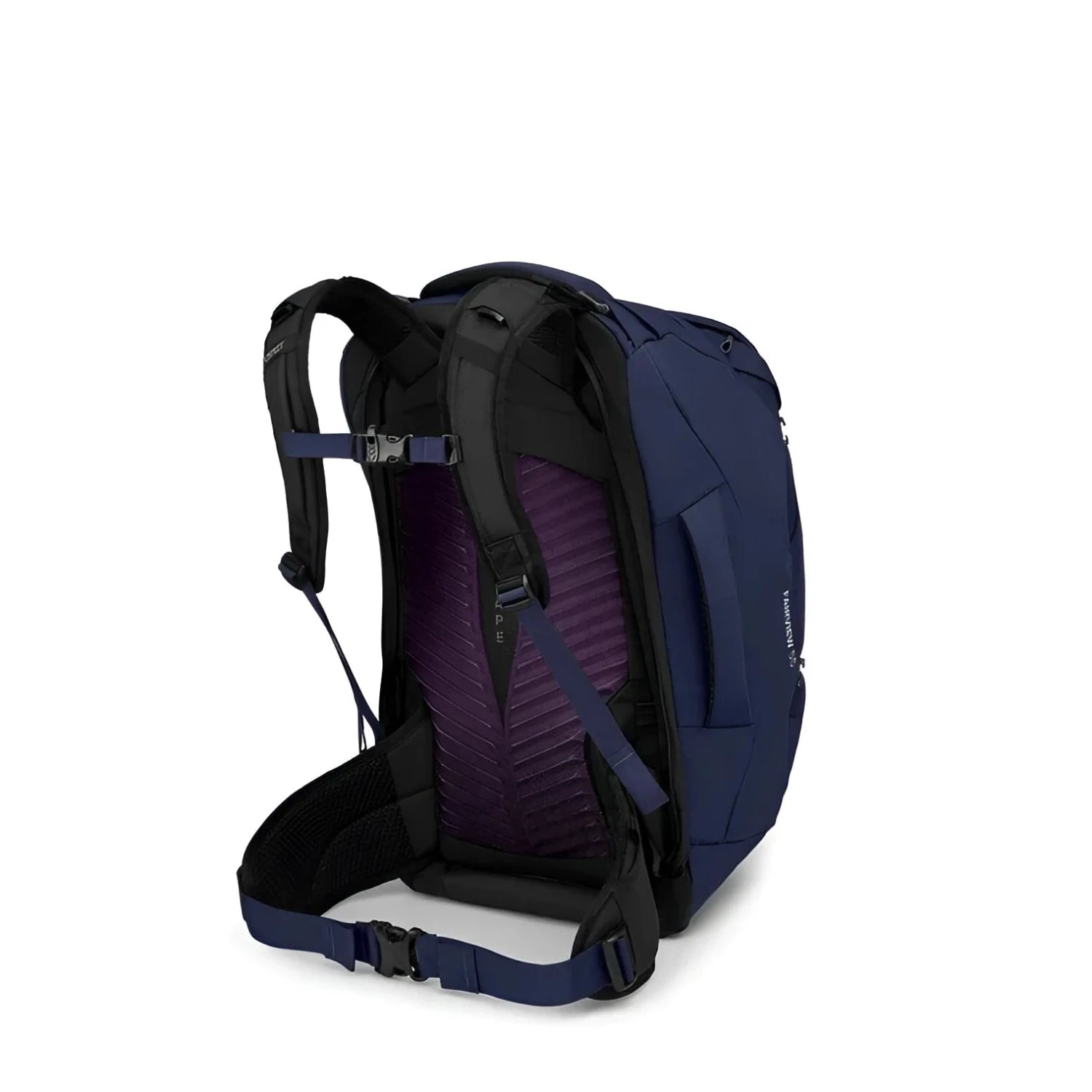 Osprey Fairview™ 55 Travel Pack in winter night blue, back view