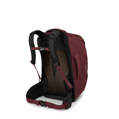 Osprey Fairview™ 55 Travel Pack in zircon red, back view