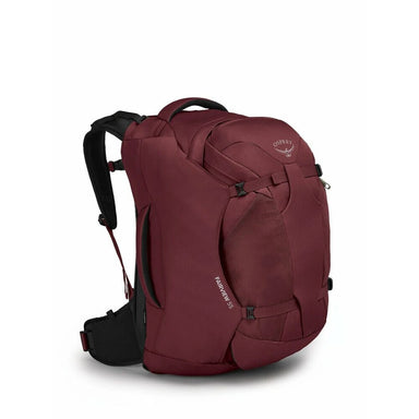 Osprey Fairview™ 55 Travel Pack in zircon red, front view
