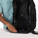 Osprey Farpoint™ 55 Travel Pack in black, back unzipped straps view